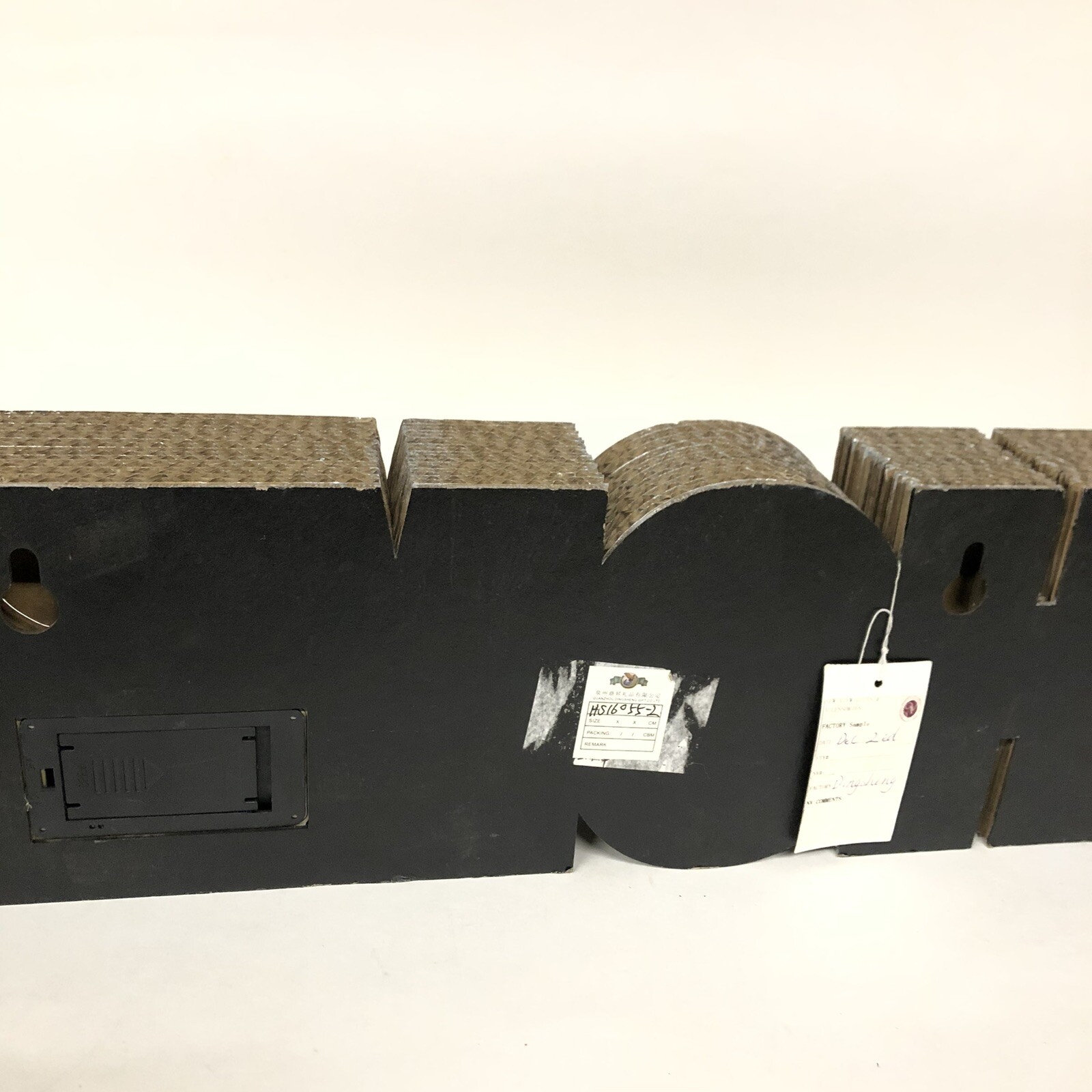 LED Light Paper Marquee Letter Decor HOME big 3D Display Brown Battery Operated