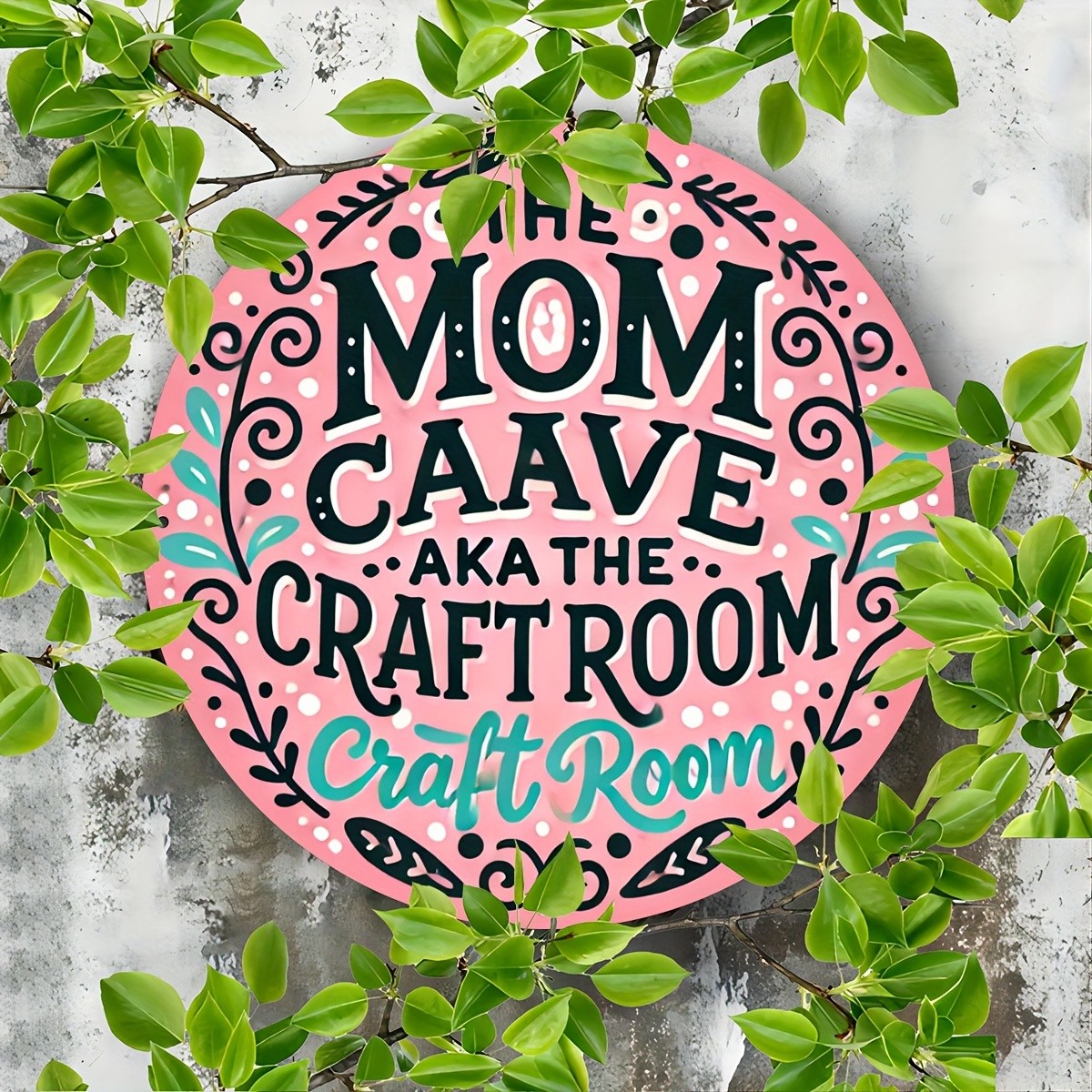 Tin Metal Signs 8×8 inches Vintage Style Metal Aluminum Wall Art Sign, “The Mom