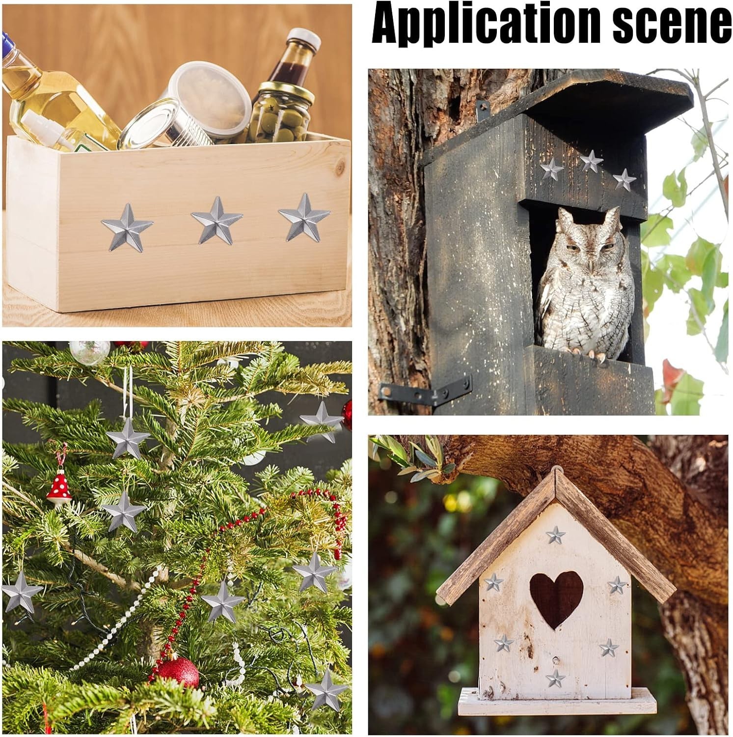 100 Count Rustic Christmas Wreath Wall Decor Supply