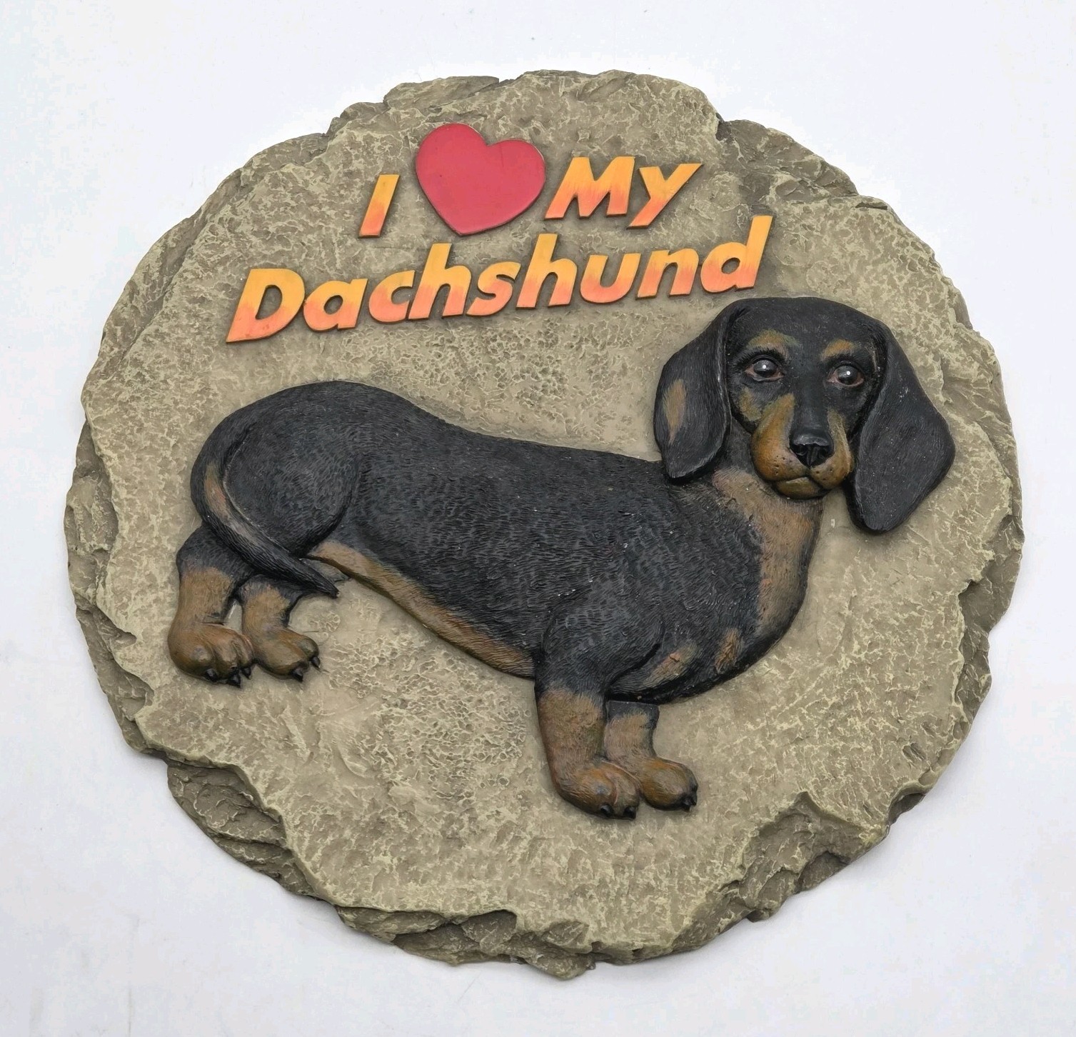 Spoontiques “I Love My Dachshund” 9.5” Dog Stepping Stone Hanging Wall Plaque
