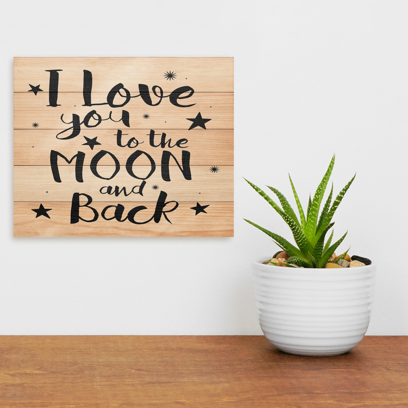 JennyGems I Love You To the Moon and Back Sign, Anniversary Gift, Gifts for Wife