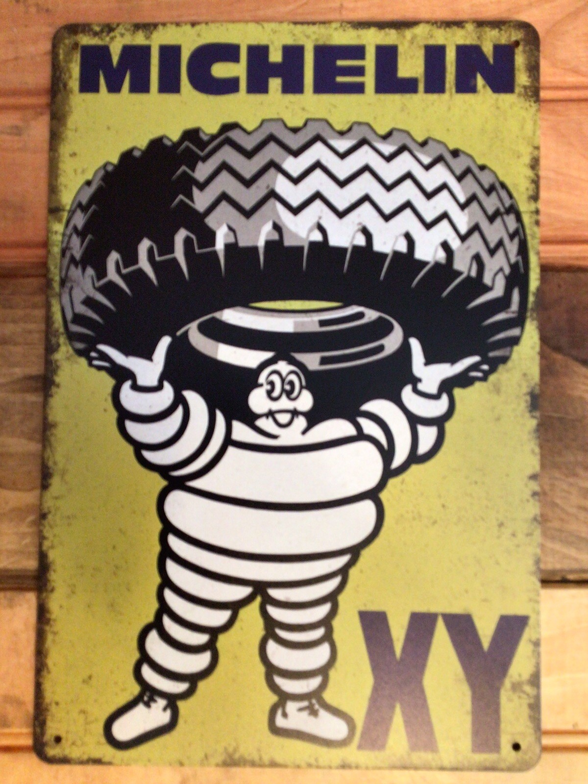 8:”x 12″ Rustic Style Michelin Tires Advertising Sign Makes a Great Gift!