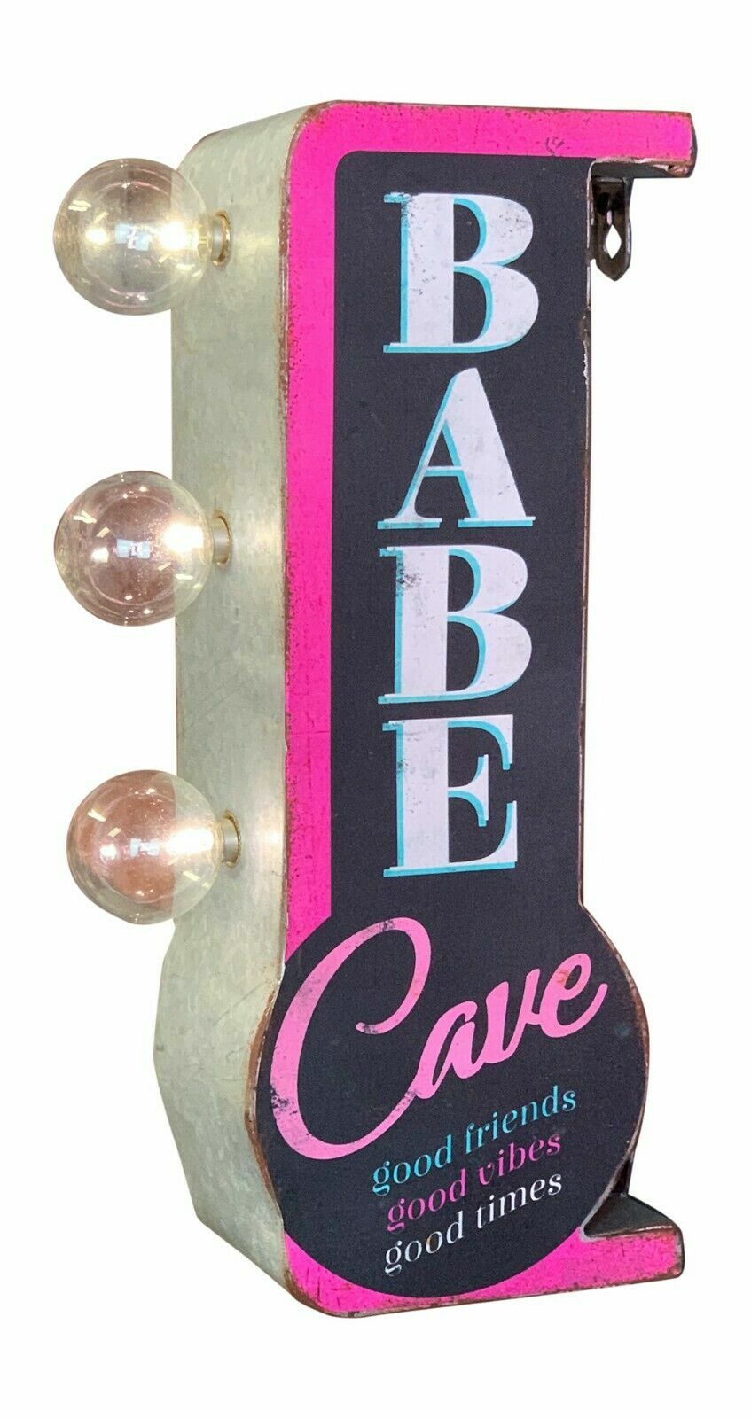 Babe Cave Double Sided Marquee LED Sign, For Home Bar She Shed Arcade Brand New