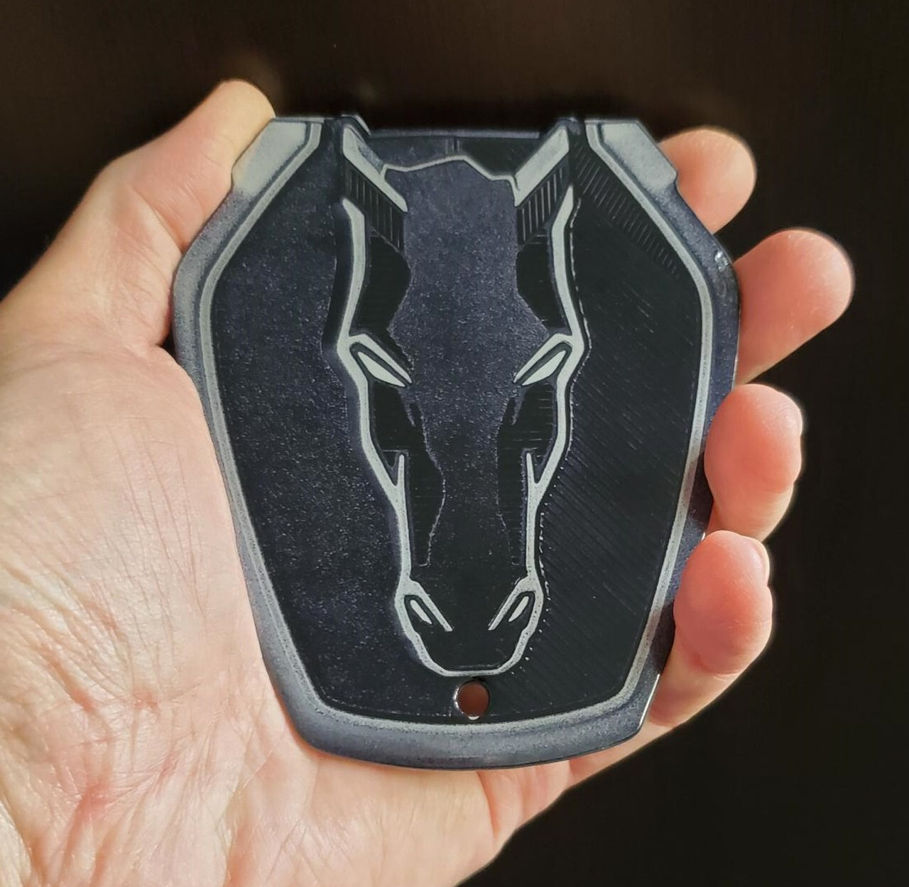 Ford Mustang Dark Horse Badge Steel Sign