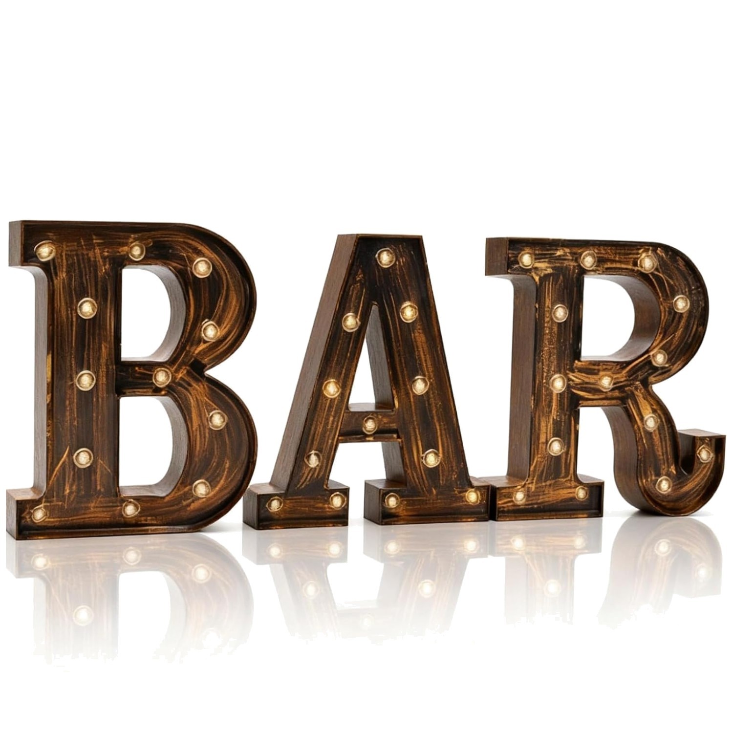 Vintage LED Illuminated Marquee Bar Sign – Perfect for Home Decor & Parties