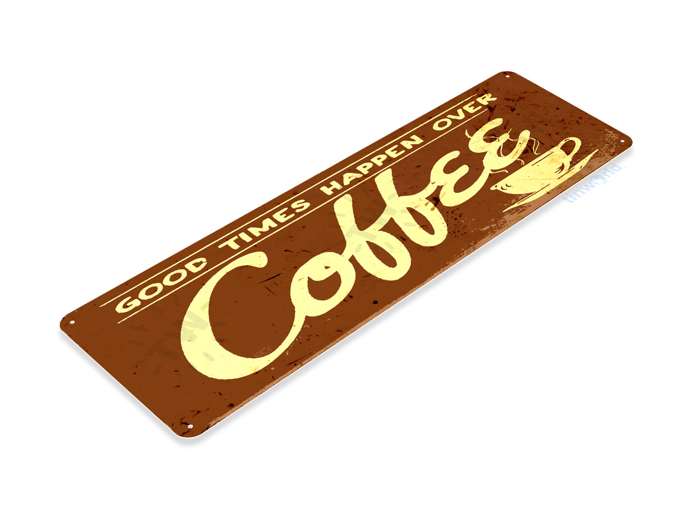 TIN SIGN Good Times Coffee Sign Store Kitchen Cottage Farm Kitchen Café A046