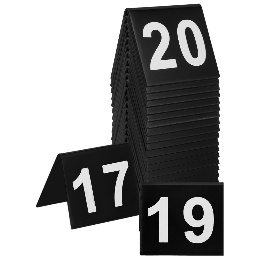 20 Pcs Numbered V Shaped Table Signs Acrylic Table Number Cards For Events