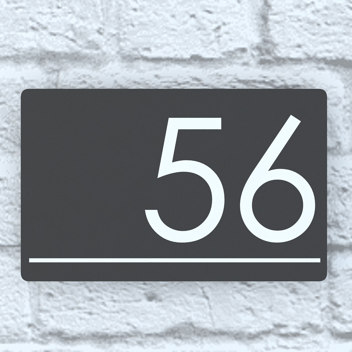 Floating House Signs Plaques Door Numbers 1 – 999 Personalised Name Plate