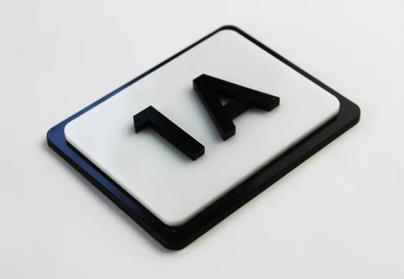 Modern House Signs Plaques Door Numbers 1 – 999 Personalised Name Plate