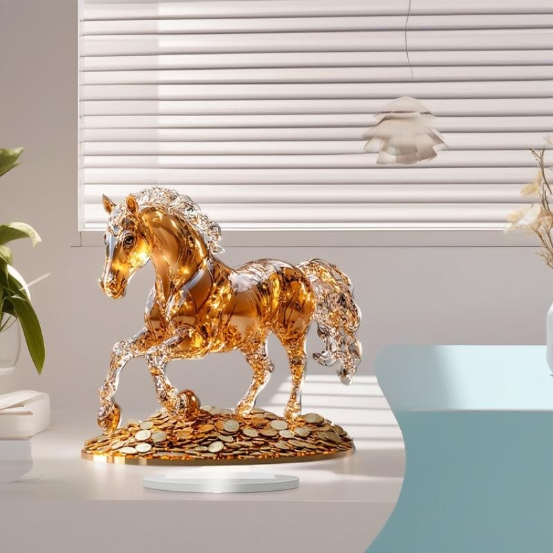 Horses 2D Flat Acrylic Stand Table Decoration,Home,Office,Cafe,room,Studio,Deskt