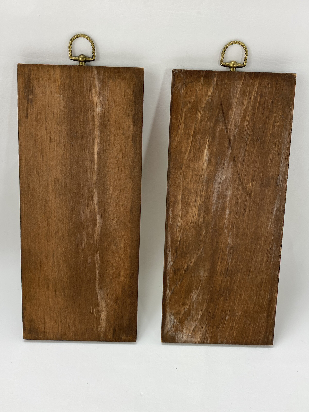 Vintage 1960s Chic Transportation Wood Wall Plaques Trains Cars Retro Mod