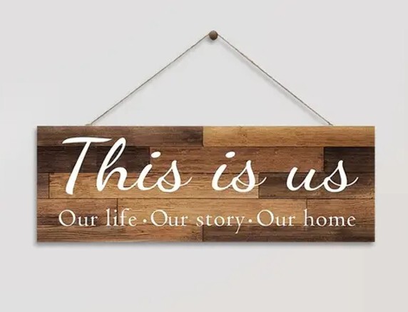 Wooden Wall Decor – This Is Us – For Any Room 11.8″ x 3.9″