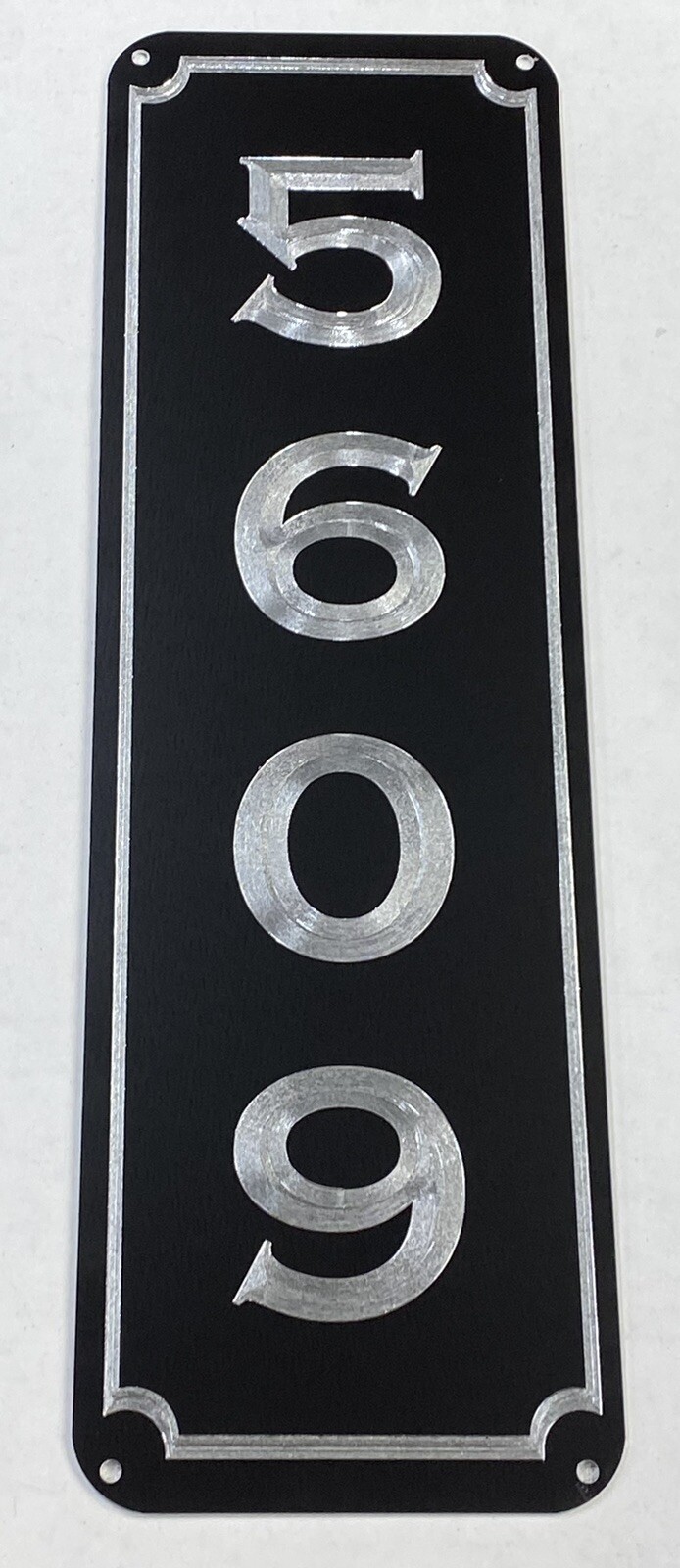 Engraved Personalized Custom House Home Number Street Address Metal 5×16 Sign