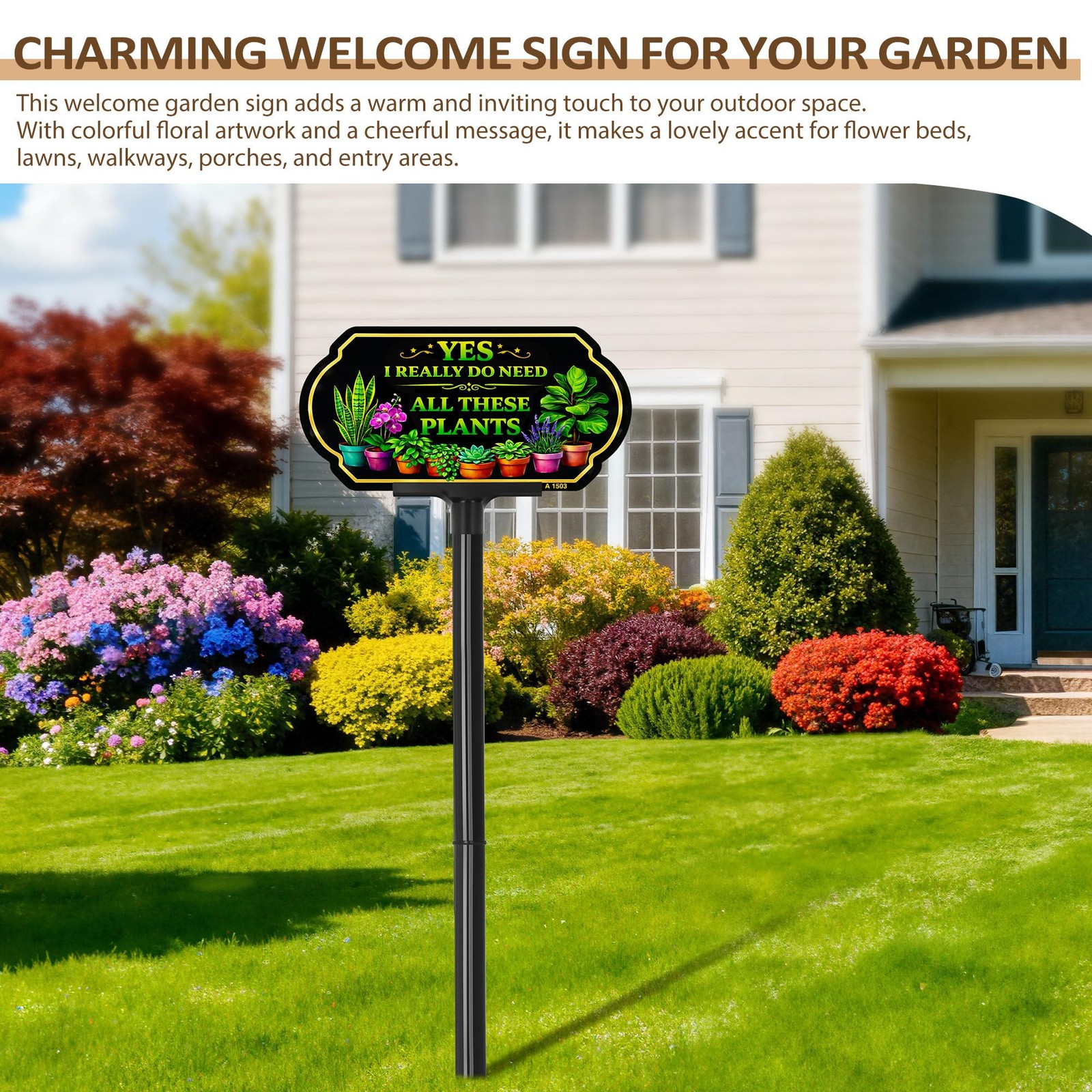 She Shed Sign Outdoor Garden Decor, 10×5 Inch Aluminum She Shed Yard Sign wit…