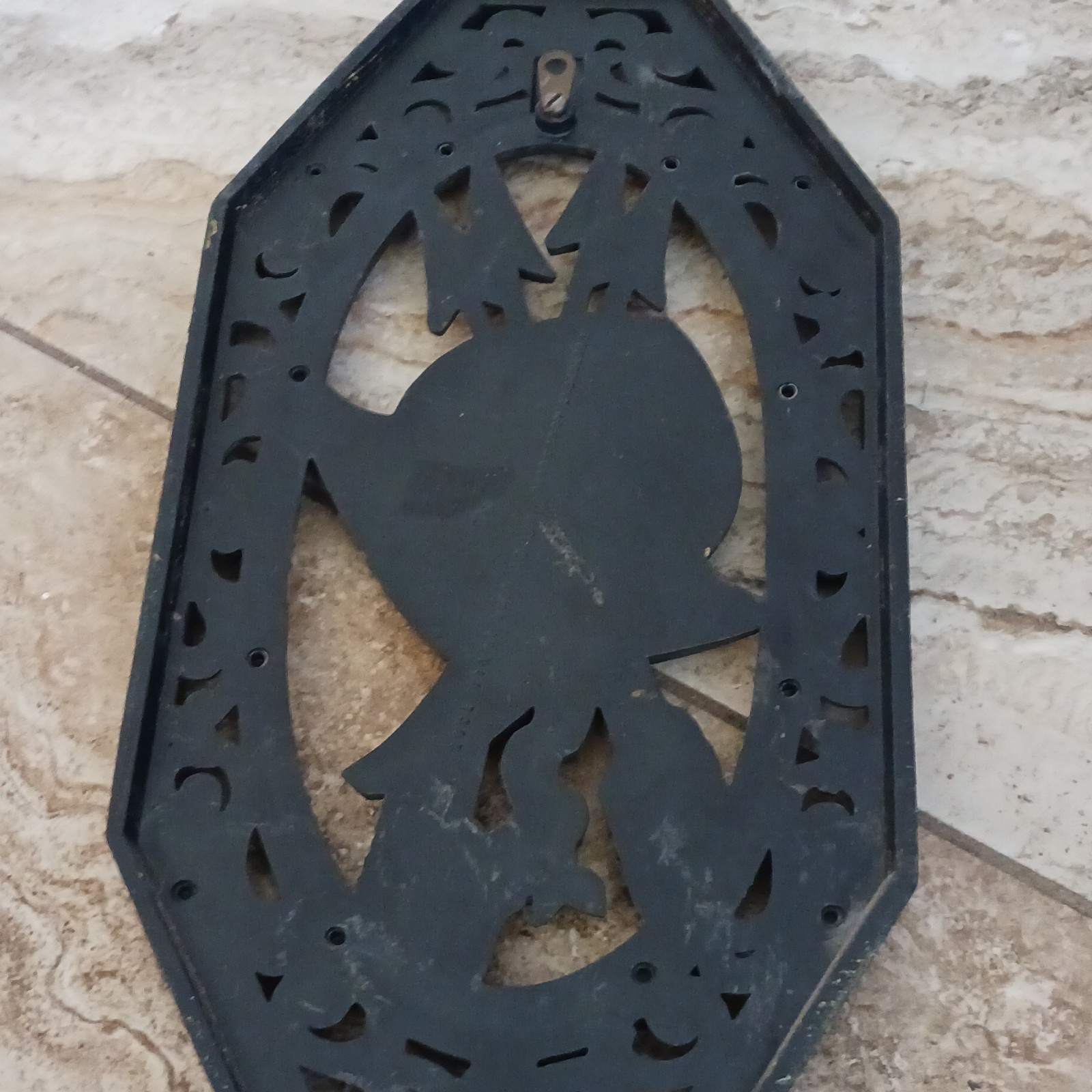 Syroco Set of 2 armor Wall Plaques Black/Gold Octagon pladtic 7103 Ready to Hang