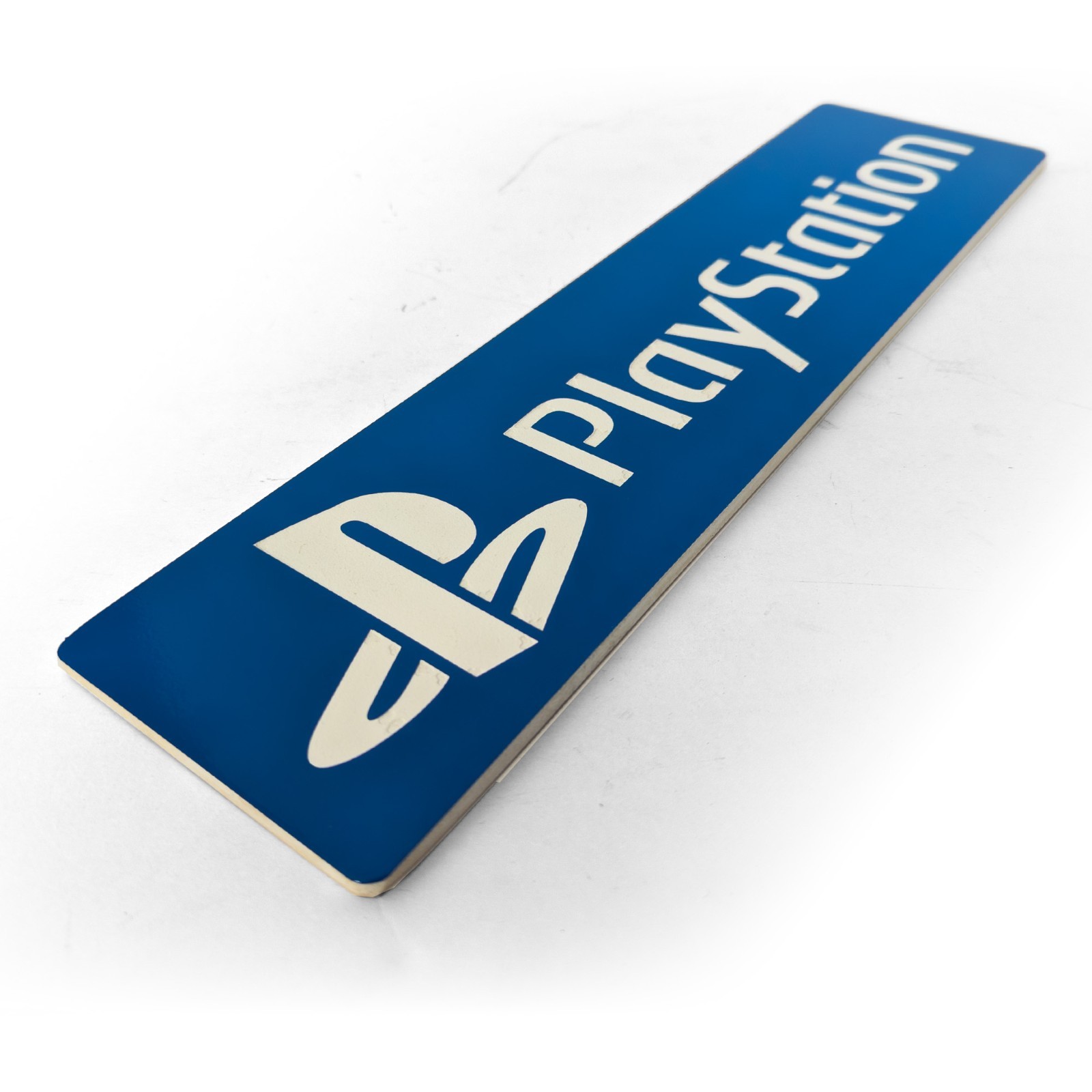 Large Engraved PlayStation Logo Video Game Wall Art Collectable Sign