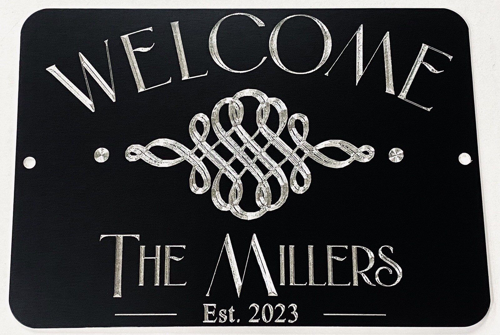Personalized Custom Welcome Family Name House Home Metal Sign 10×7 Wedding Gift