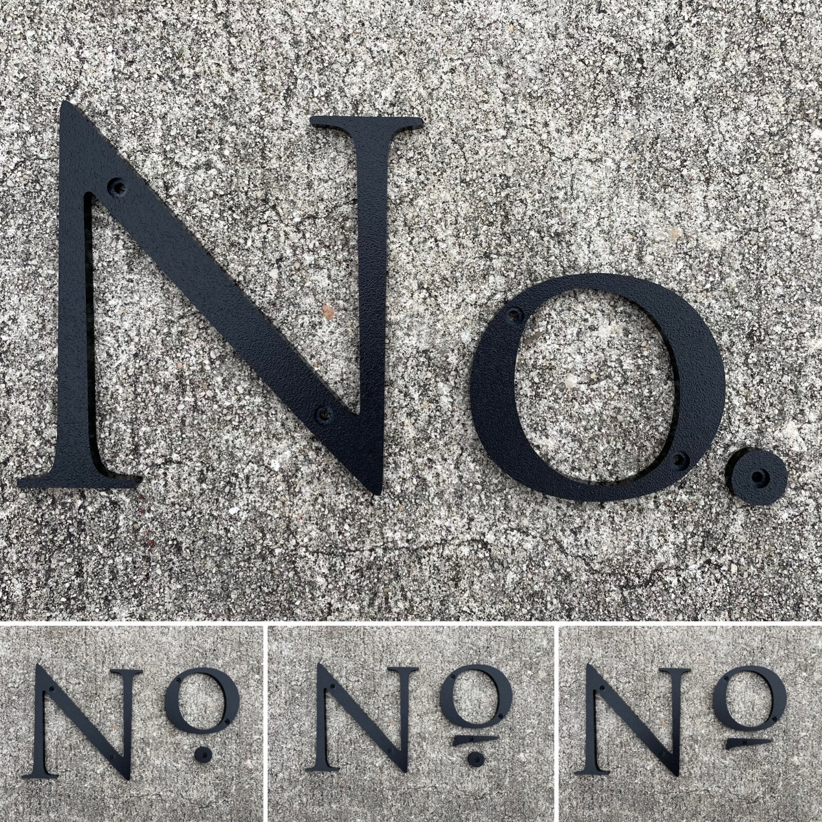 5 inch Roman House Numbers or Letters; color choices