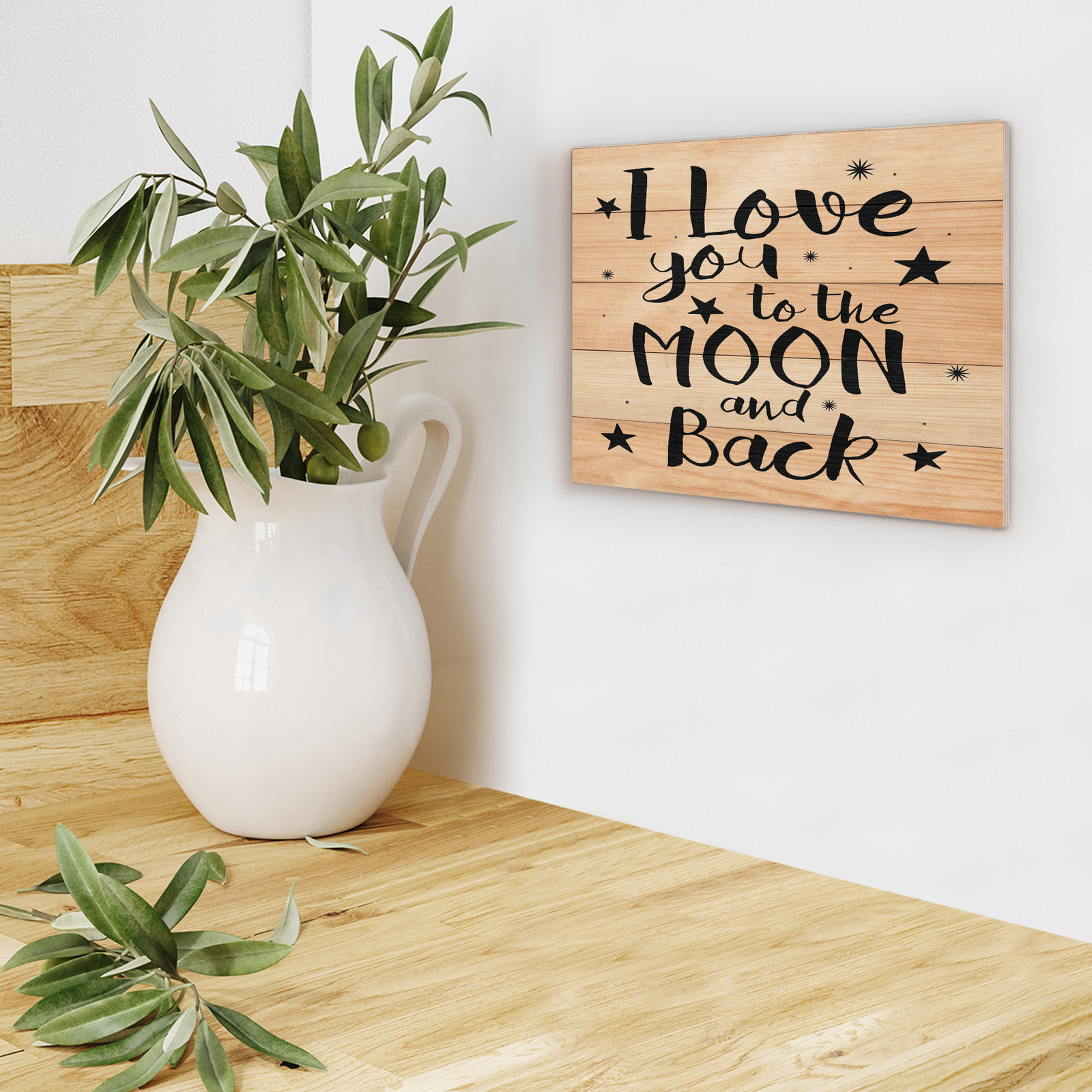 JennyGems I Love You To the Moon and Back Sign, Anniversary Gift, Gifts for Wife