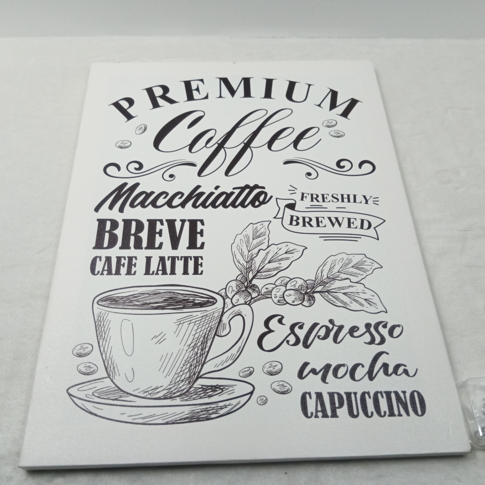 Coffee Wall Art Canvas Decor – Vintage Kitchen Prints Cup Latte Café Wall Decor