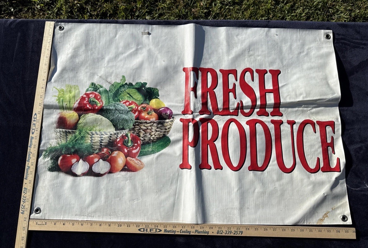 FRESH PRODUCE SIGN 24×36 Farm Market Farm Stand Farmers Market Fast Ship