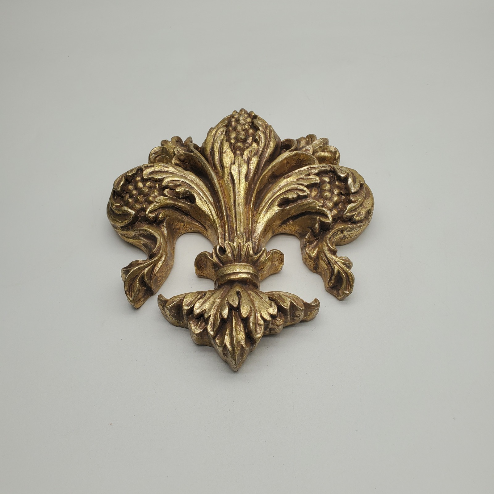 Gold Tone Fleur de Lis Wall Decor