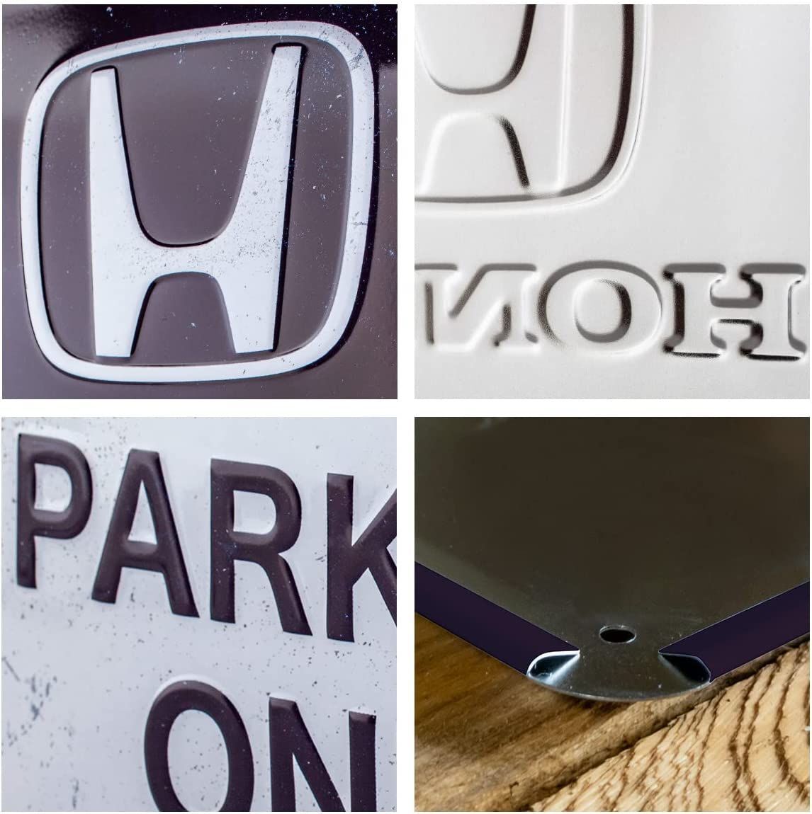 tin sign, metal sign, decorative sign 6 x 8 in – Honda AM – Parking Only