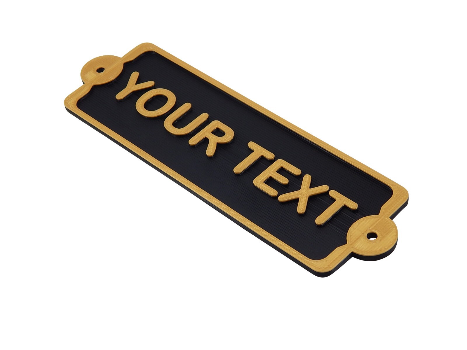 Plastic Custom Personalized Customized Vintage Style Sign Plaque Home Office
