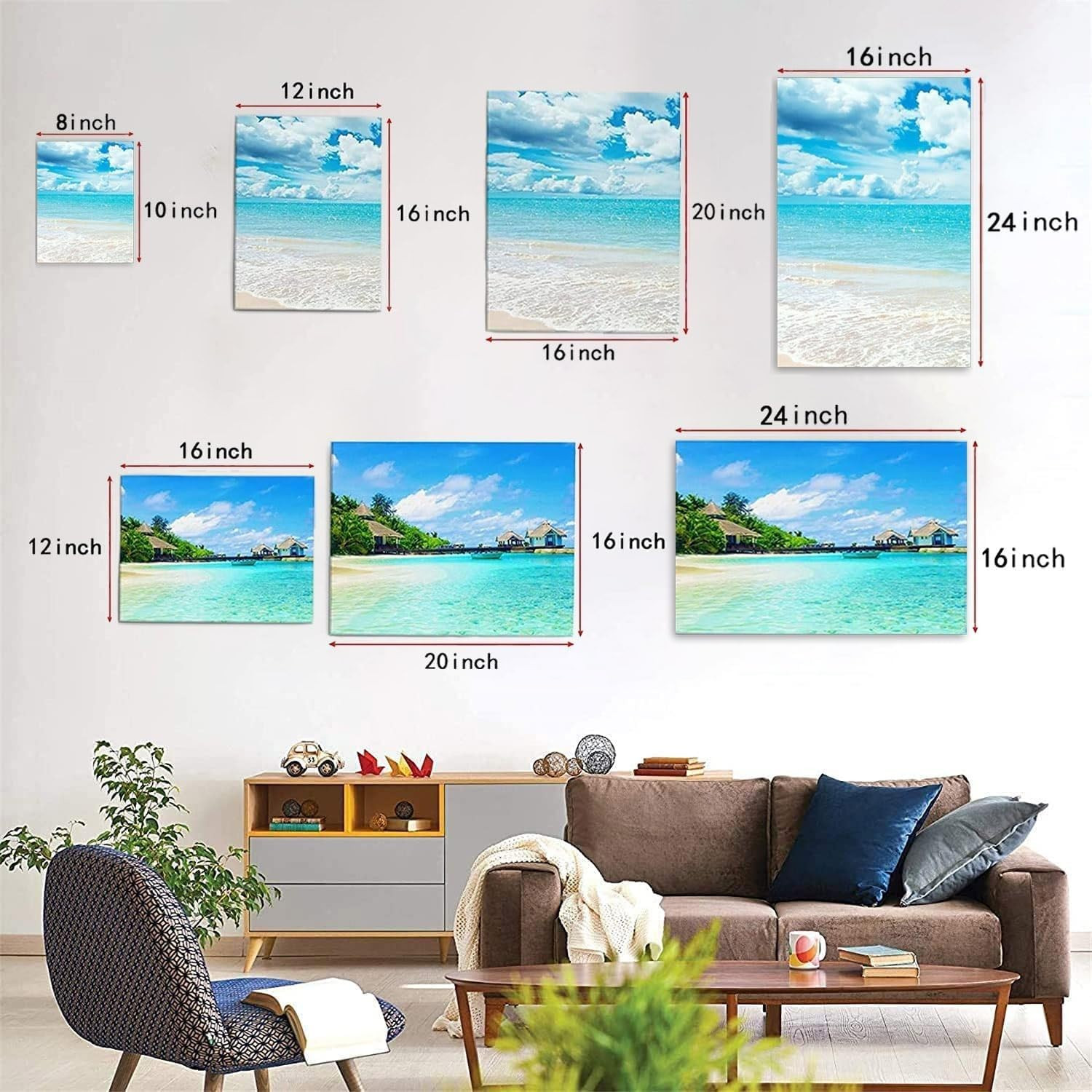 Inspirational Eagle Wall Art Modern Bible Verse with Rustic Wildlife Animal Canv