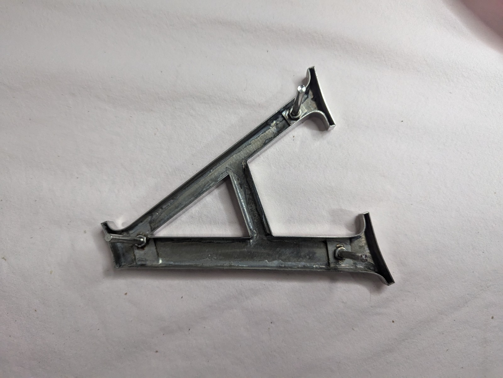 letter A silver Metal sign retail display room Art craft Business initial 6″