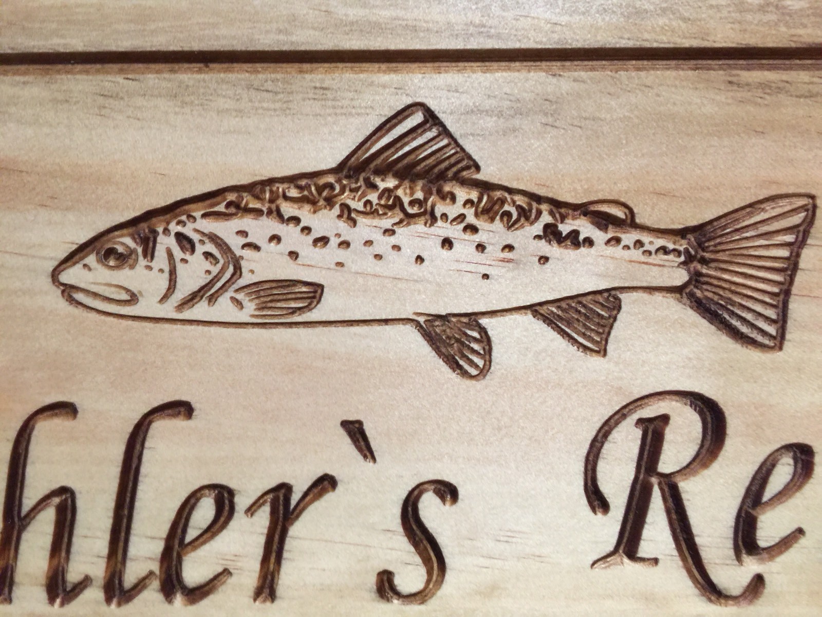 Personalized Cabin Vacation Lake House Family Campsite Signs Large Mouth Bass
