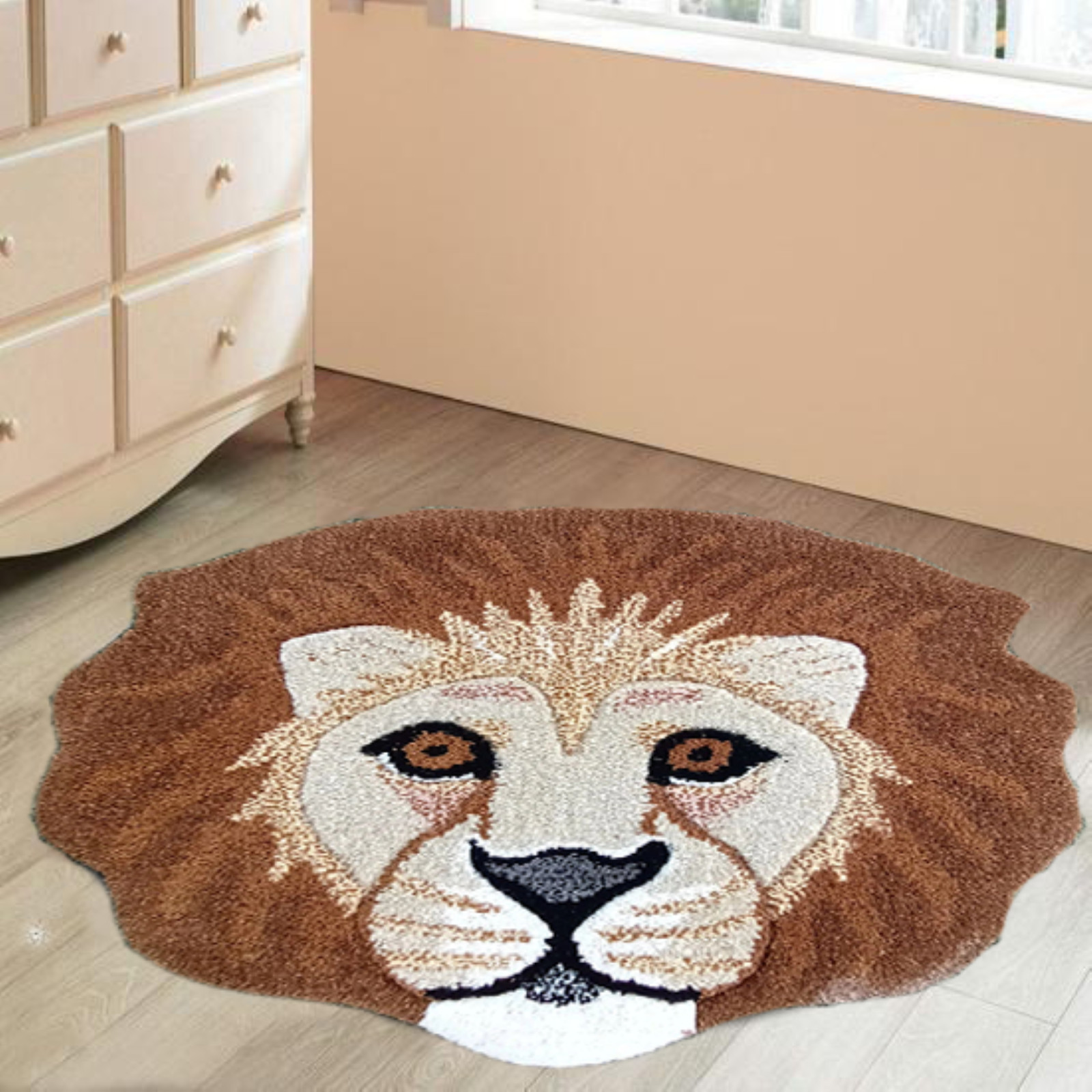 Tibetan Tiger Rugs Handmade 100% Woolen Hand Tufted For Home Decoration