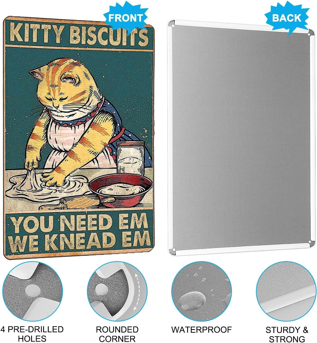 Vintage Metal Tin Sign Funny Sarcastic Party Wall Art Decor Signs Funny Kitchen