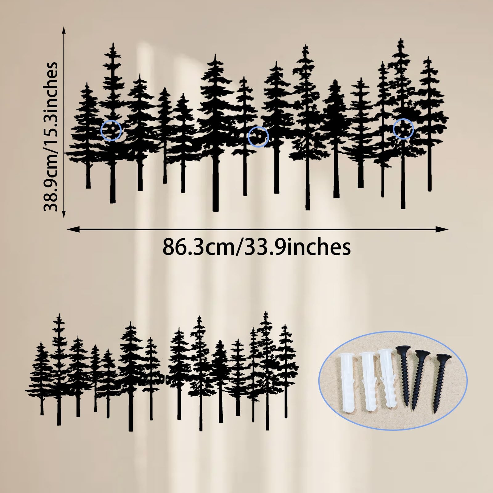 Metal Pine Tree Wall Art Decor Nature Home Decor Cedar Trees Metal Sign Wall …
