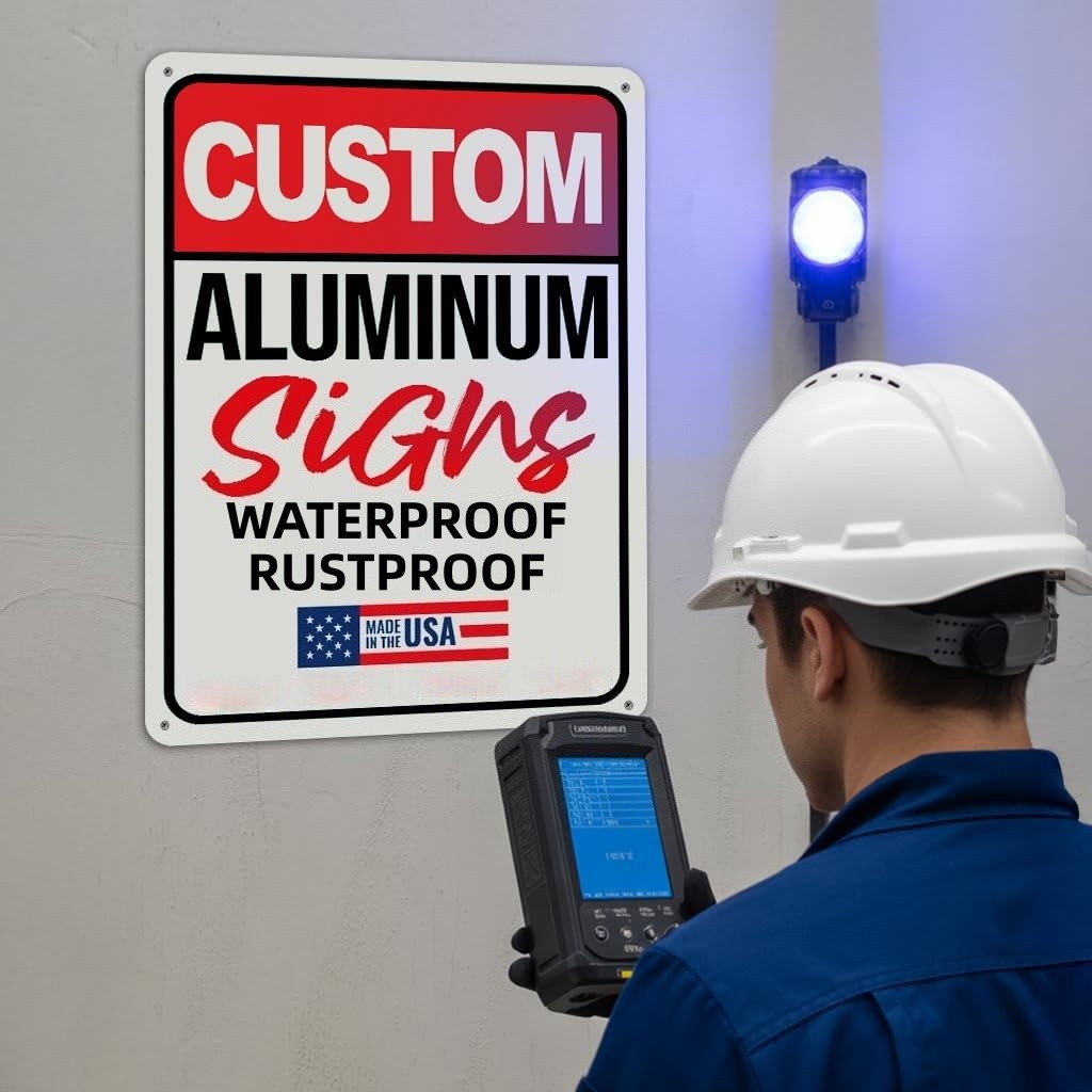 8×12″ Custom Aluminum Sign with Text,Personalized Metal Sign for Outdoor,Office