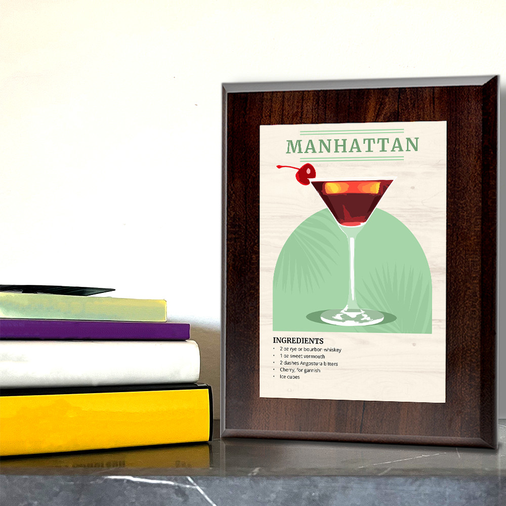 Manhattan Decorative Wall Plaque With Easel Acrylic Stand | Home Decor