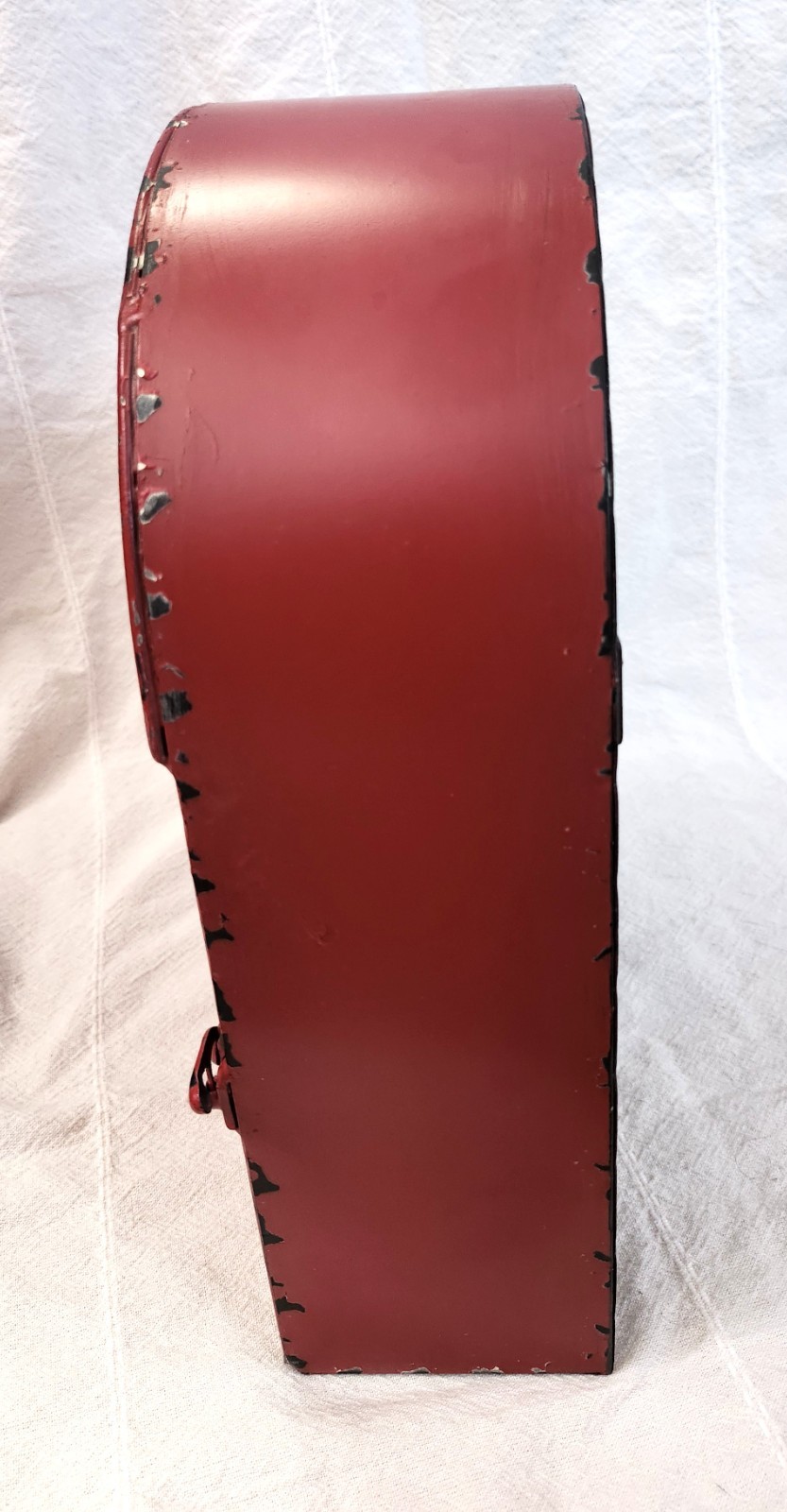 Red Metal Mailbox Vintage Style Rustic Wall Hanging or Table Decor