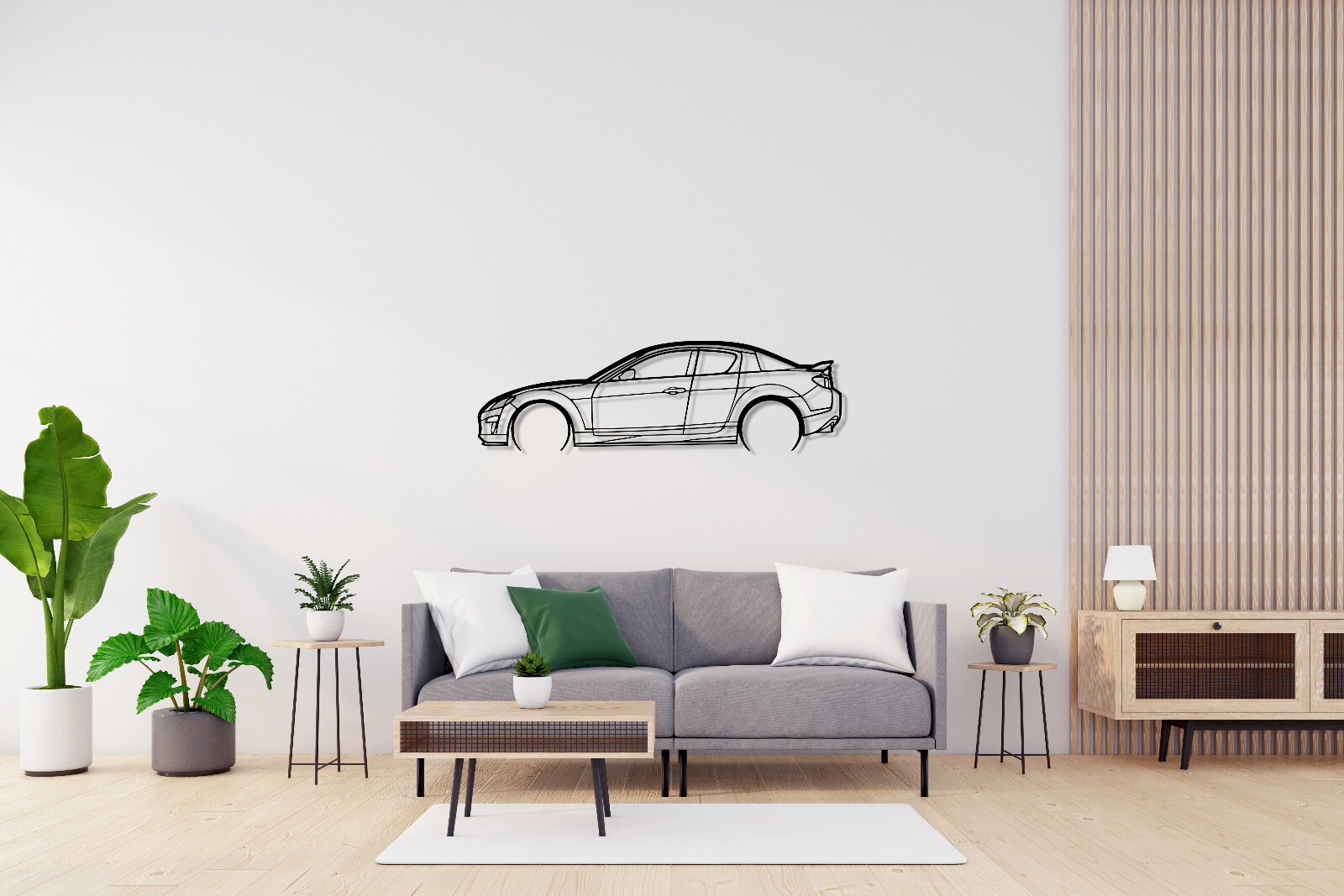 Mazda Rx8 Silhouette Steel Wall Decor Art Rx-8 Wankel Swap K20 Rotary Prodrive