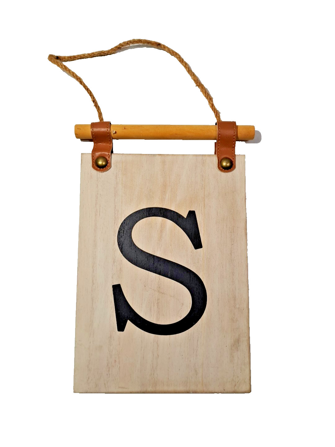 Wooden “S” Wall Hanging Sign Decor