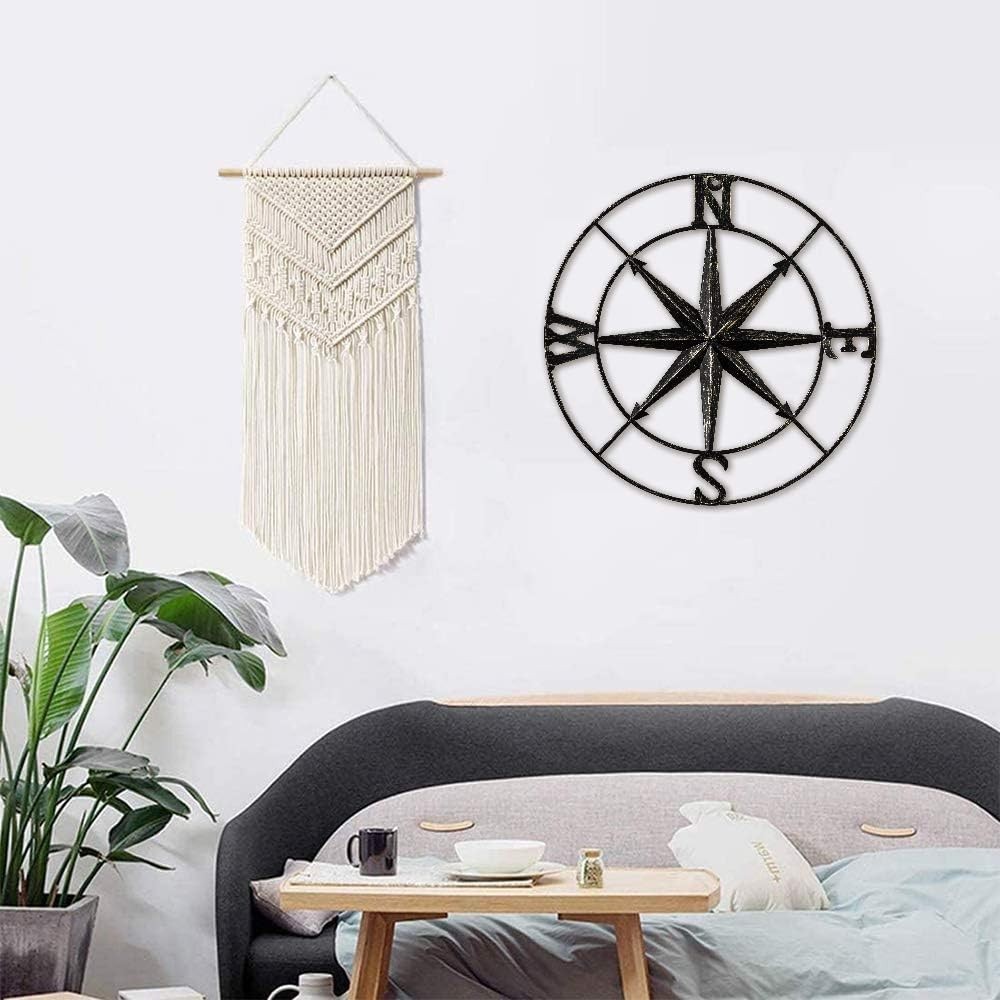 11/13In Metal Decorative Nautical Compass Wall Decor Home Office Hanging Wall Ar