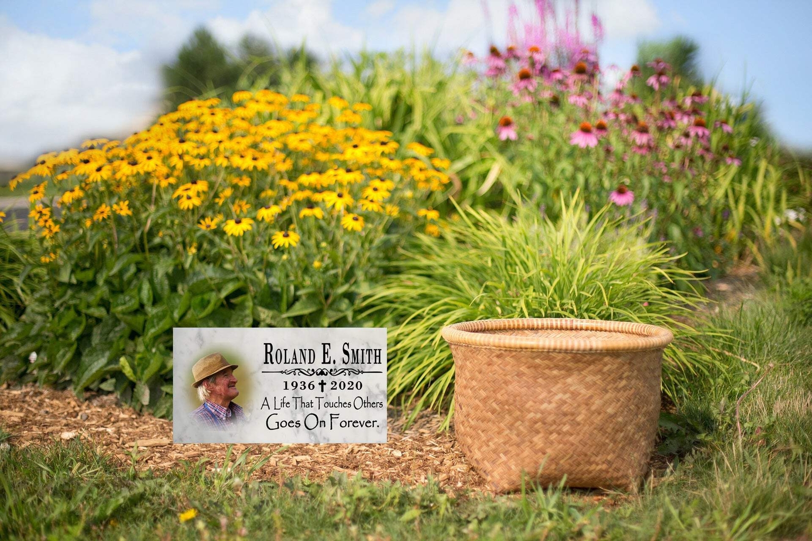 Photo Memorial Stone Loved One Loss Gift with Custom Picture – A Life That Touch