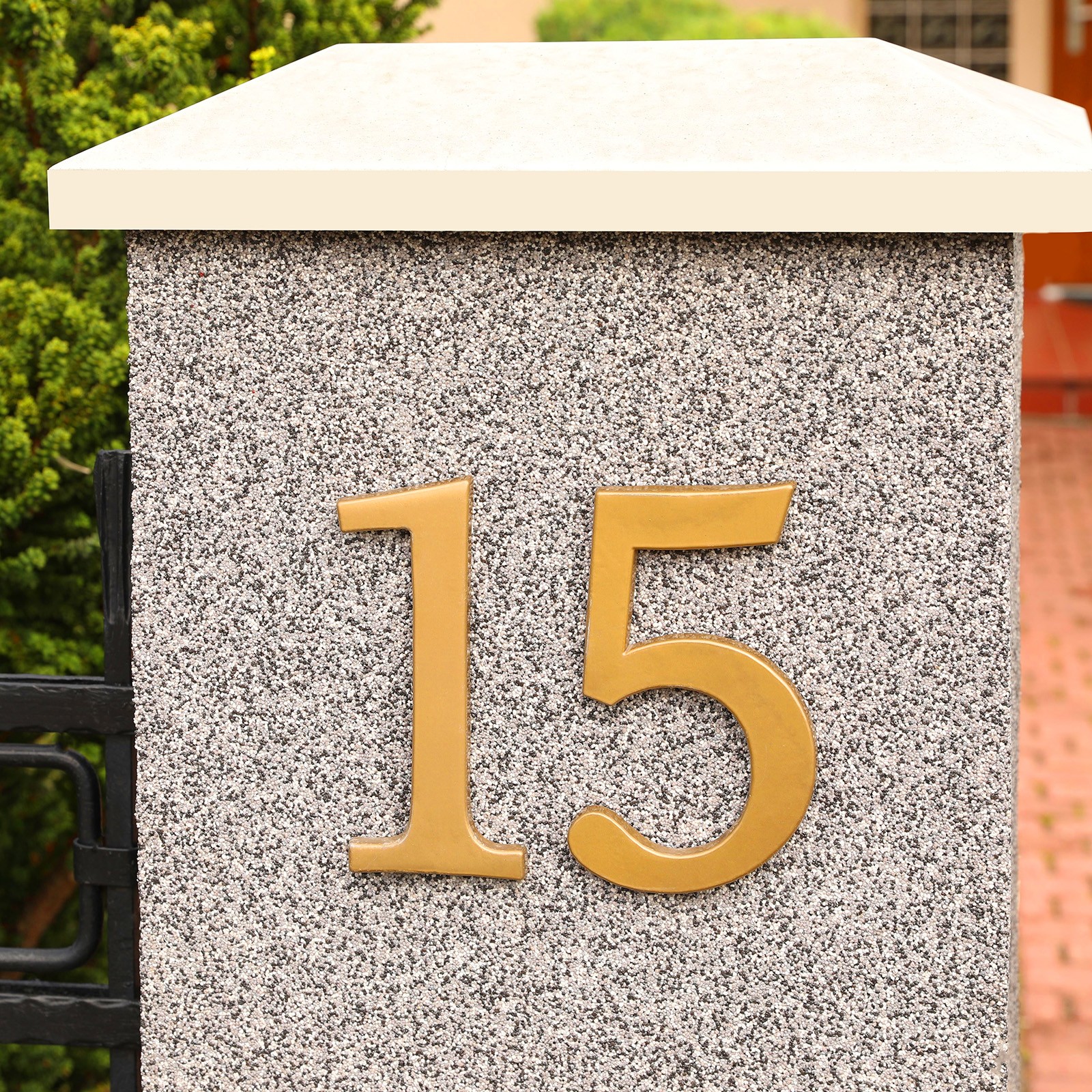 10 Inch House Number House Address Numbers Sign Large Floating Gold 3