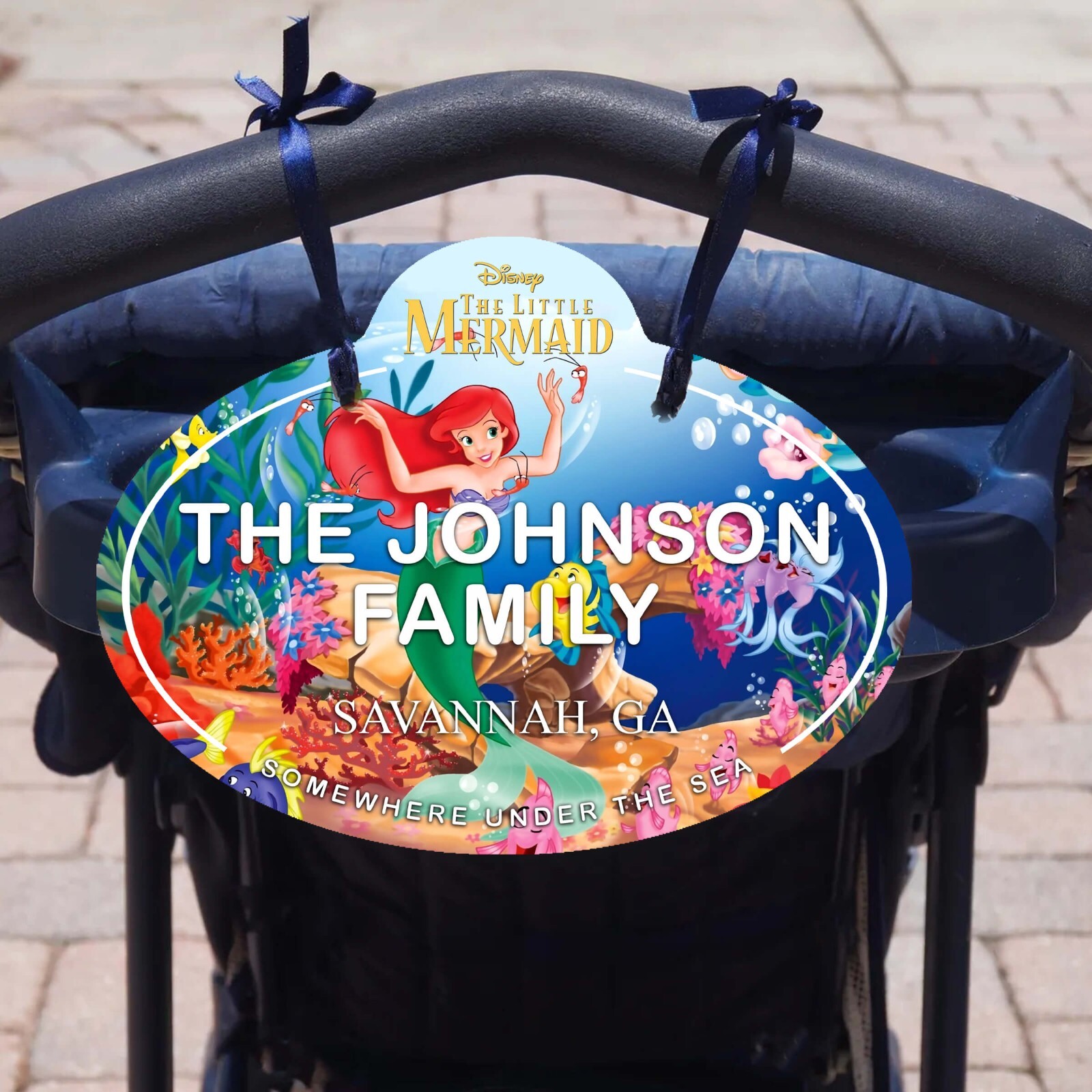 Custom Disney Stroller & Scooter Name Tag – Personalized Family ID Sign Parks