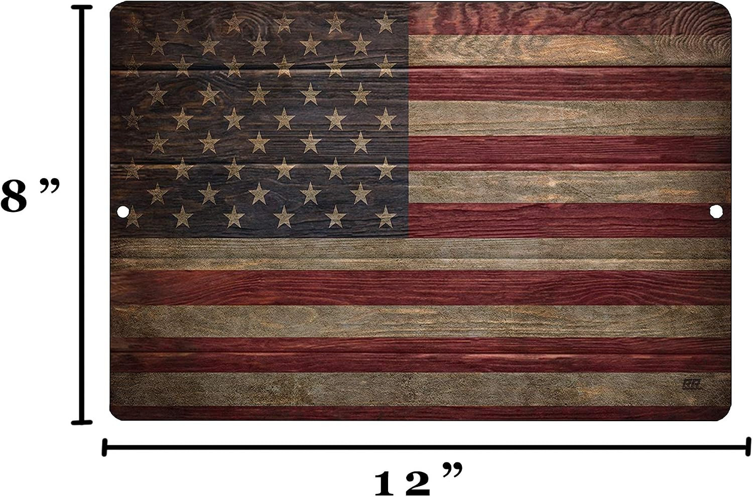 USA American Flag Metal Tin Sign Wall Decor Man Cave Bar US United States Rustic