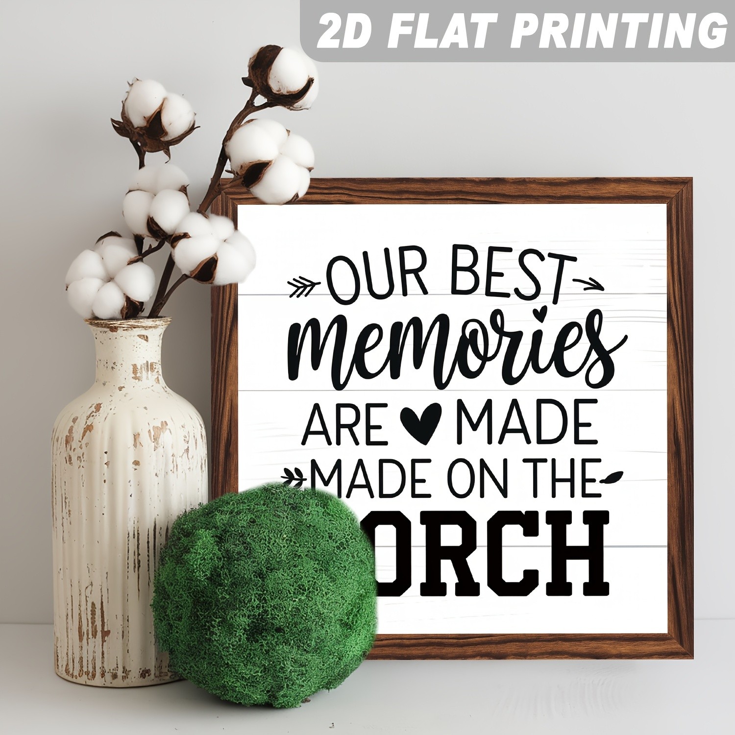 Clean White Board Porch Family Text Wooden Plaque Farmhouse Living Room Wall Art