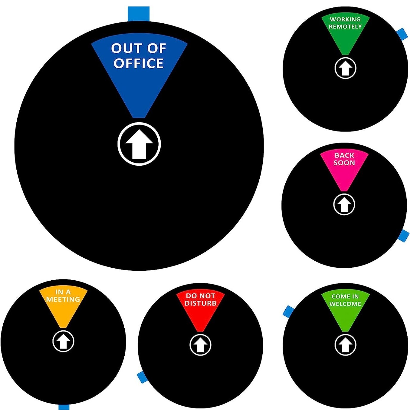 6 Options Office Door Sign Do Not Disturb/Come on in/Out of Office/in a Meeti…