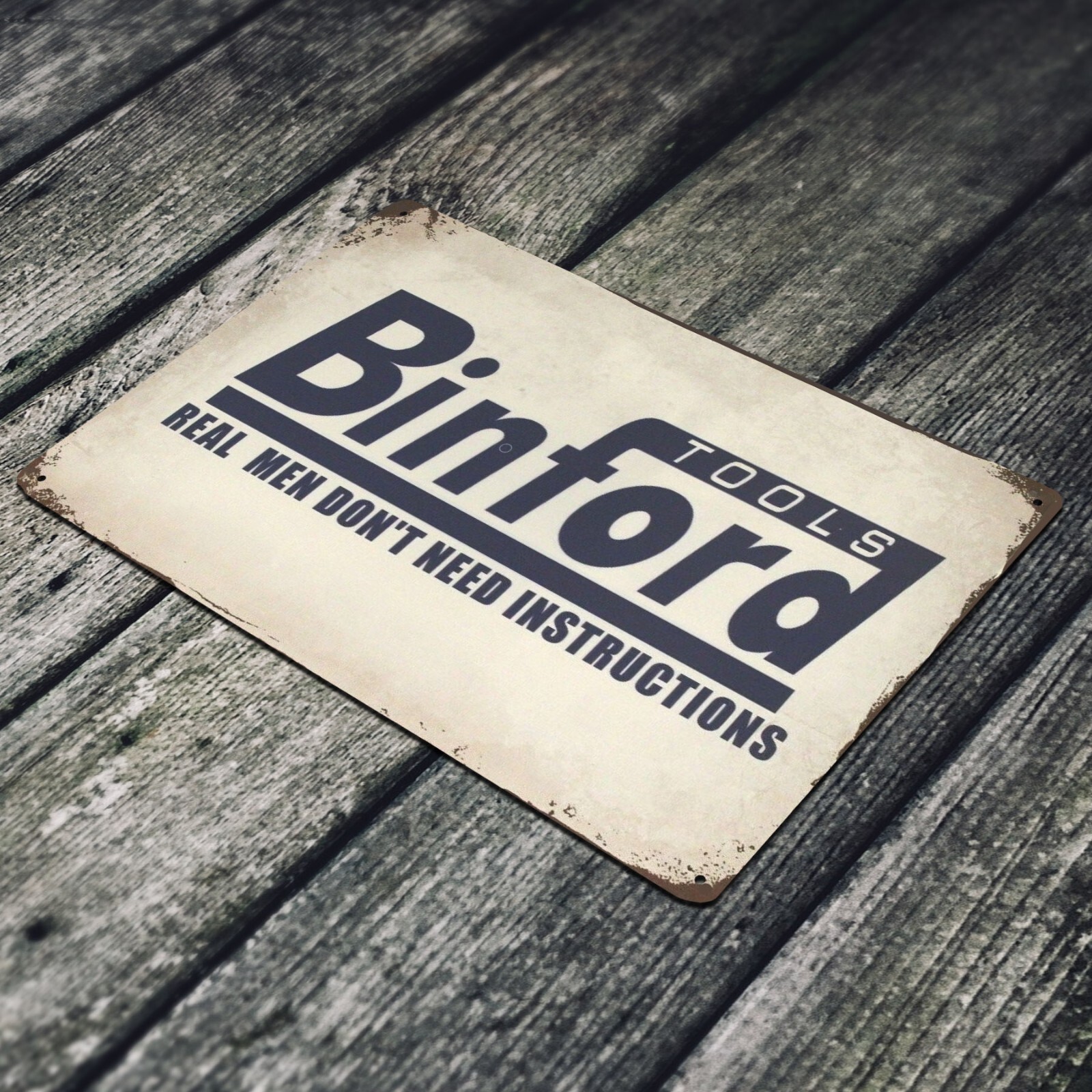 Binford Tools Tin Poster Sign Hardware Home Improvement Store Garage Man Cave