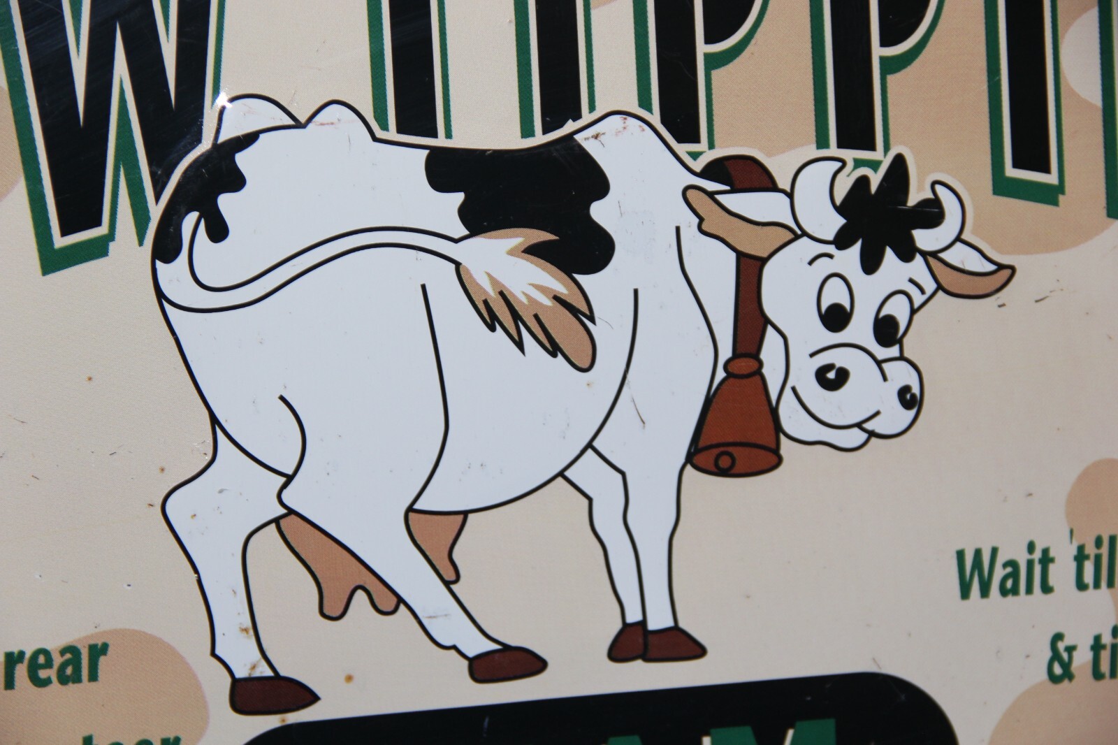 Country Boys Cow Tipping Team ” Metal Sign Go for the Rear when pushin a Steer