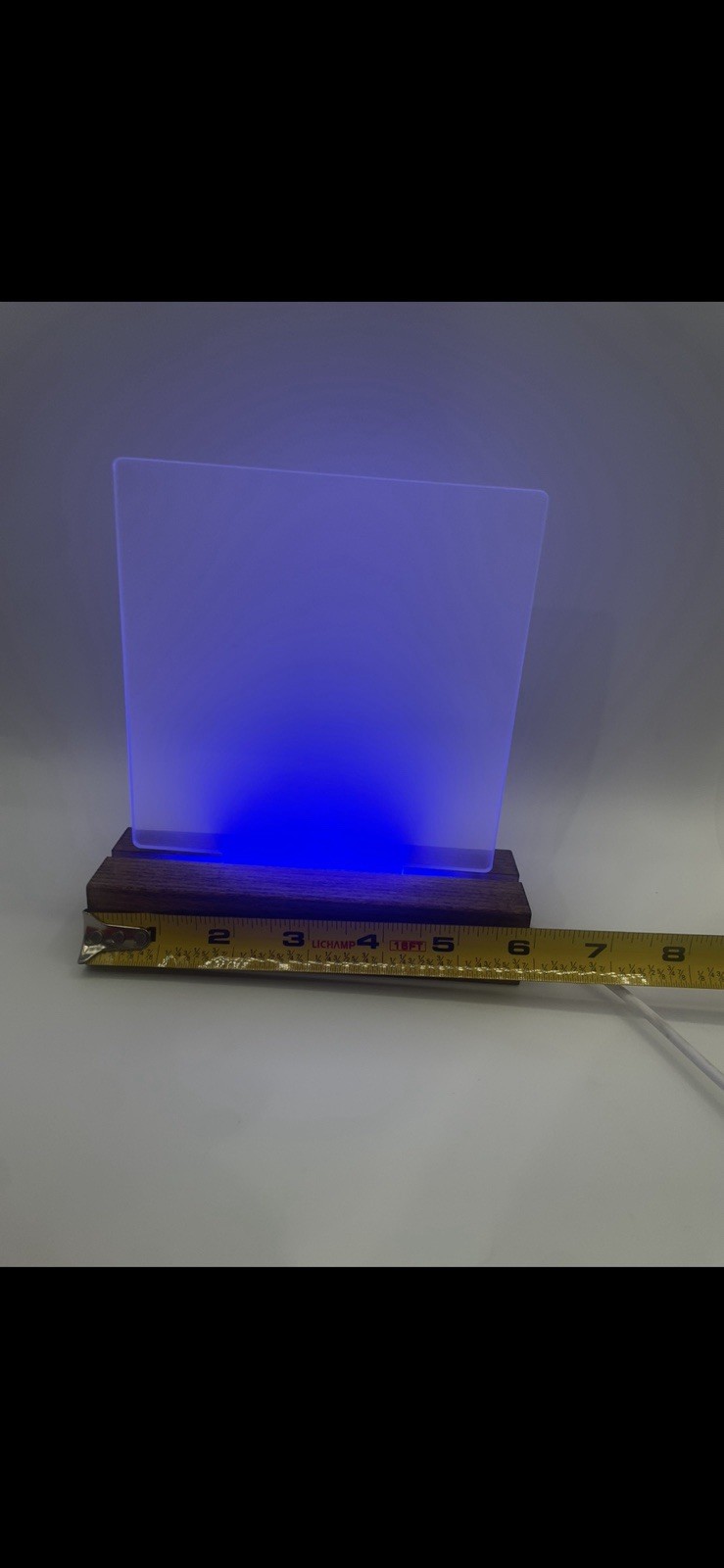 Engraved Name Plate, Personalized Business Logo . LED Acrylic.
