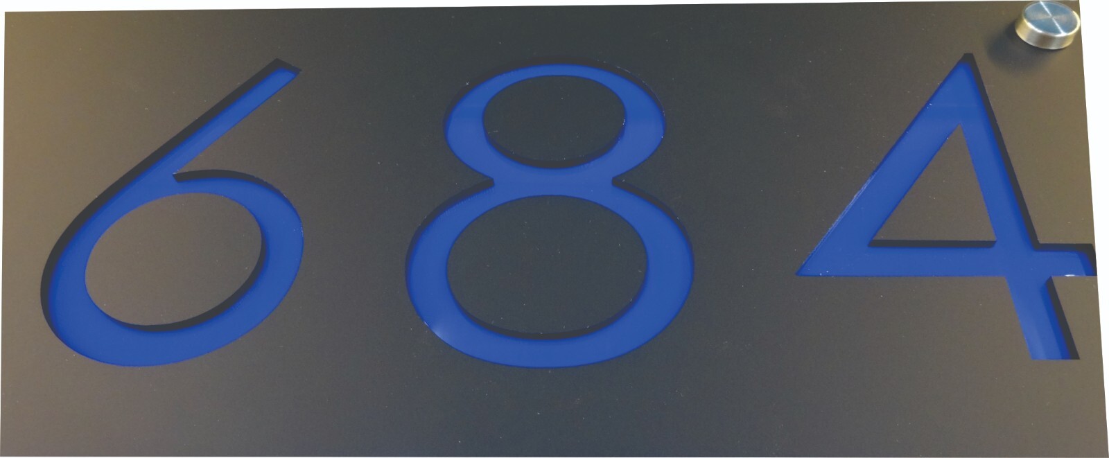 House Address, Modern House Numbers, Acrylic Colors, Business Address Horizontal